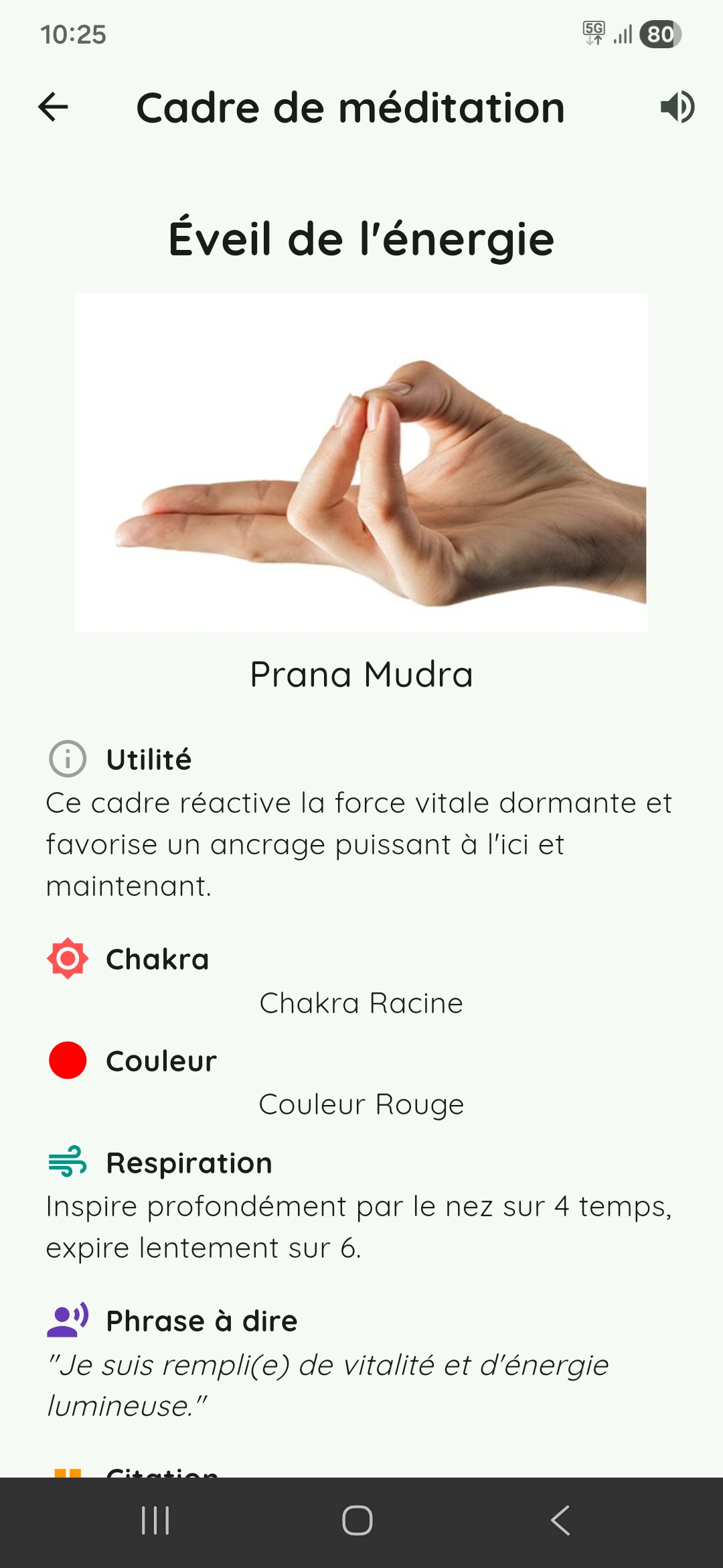 Cadre de méditation